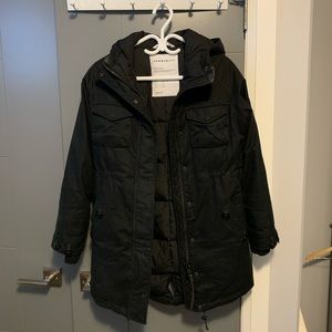 Black Community parka, size xs fits like a small